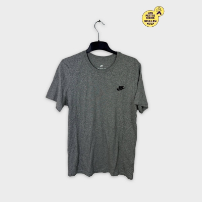 T-shirt Nike gris chiné logo noir M