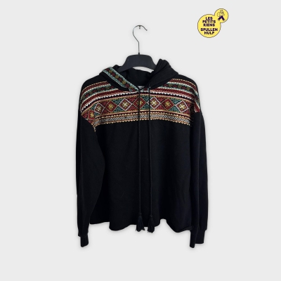 Sweat Zara Trafaluc Noir Brodé Taille S