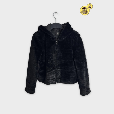 Only Veste courte fausse fourrure noire S 💛
