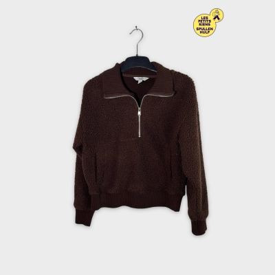 Pull Teddy M&s marron XS confortable et chaud