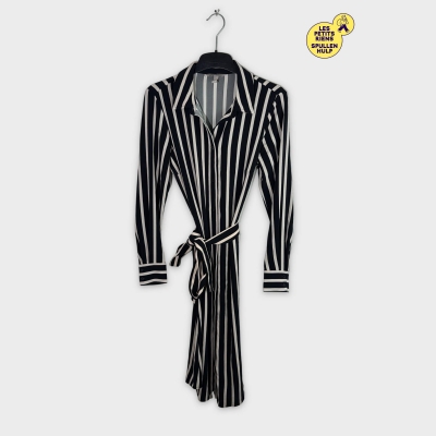 Robe Chemise Rayée H&m avec Ceinture S