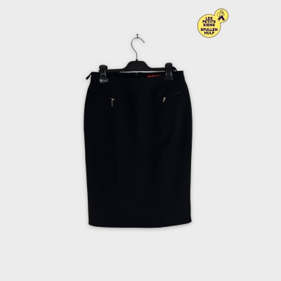 Jupe crayon noire zip poches Alain manoukian L 40