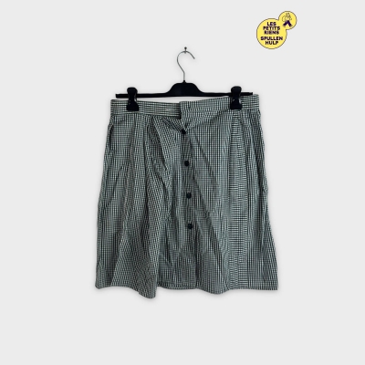 Jupe vintage Burberry à carreaux verts et blancs Autre