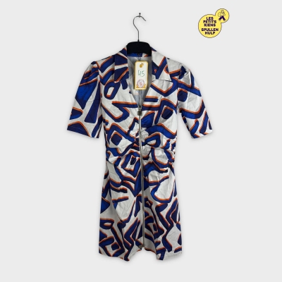 Robe Caroline biss Imprimé Graphique S 💙🧡