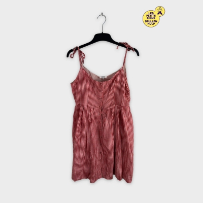 Robe à carreaux rouge et blanc Brigitte bardot M / 38 / 10
