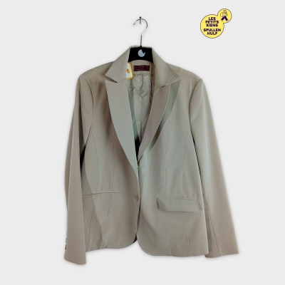 Blazer Devernois beige clair coupe classique xxxl 46