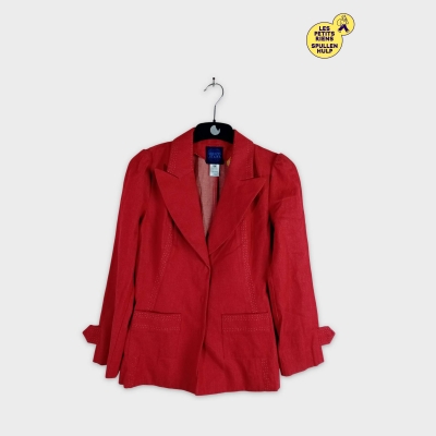 Veste rouge Kenzo jeans en coton et lin M 38
