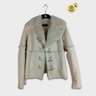 Veste B.young fausse fourrure col brandebourgs M 💛