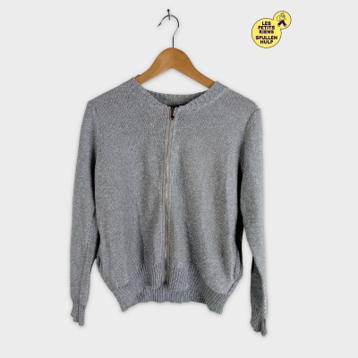 Gilet zippé argenté GD Golden Days Paris Taille unique