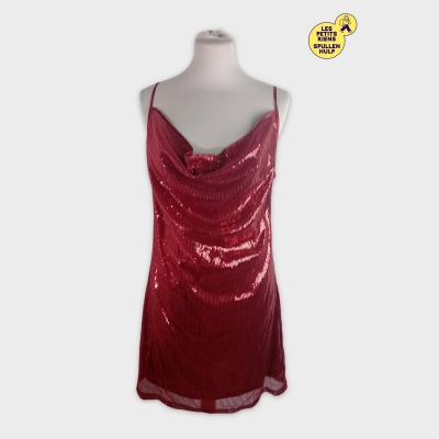 Robe à Sequins K-zell rouge scintillante M 💃