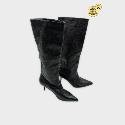 Bottes Zara noires talons aiguilles T38