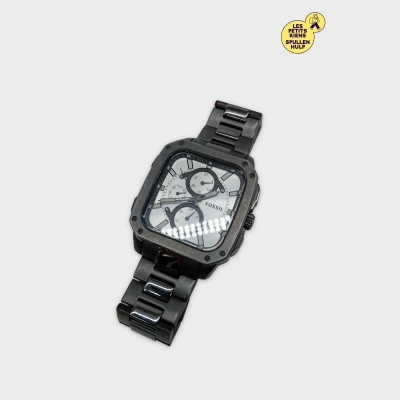 Montre Fossil carrée acier inoxydable ⌚