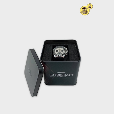 Montre Rotorcraft Cargo Series Chronographe Argentée & Noire