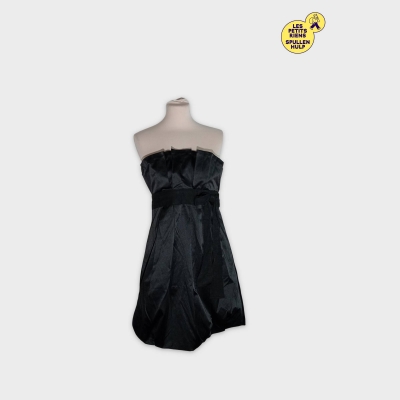 Robe noire Morgan de Toi ceinturée M 38 élégante soirée
