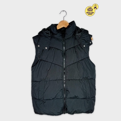 Doudoune Sans Manches Noire Clockhouse S (T3537)