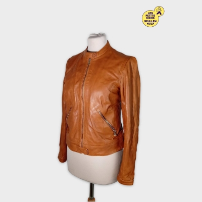 Veste Perfecto Cuir Massimo Dutti M