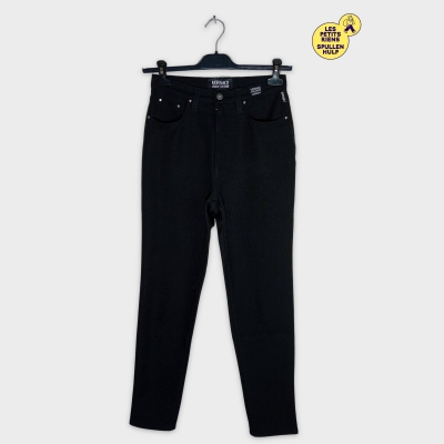 Pantalon Slim Noir Versace M Jeans Couture