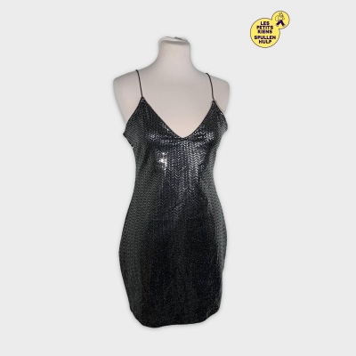 Robe À Paillettes Noire H&m Divided M