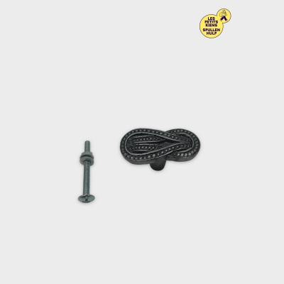 Lot de 12 poignées Meuble Métal Forme Tongs Déco Originale