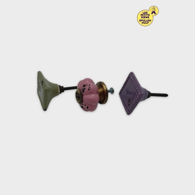 Lot De 9 Boutons Décoratifs Vintage Pour Meubles