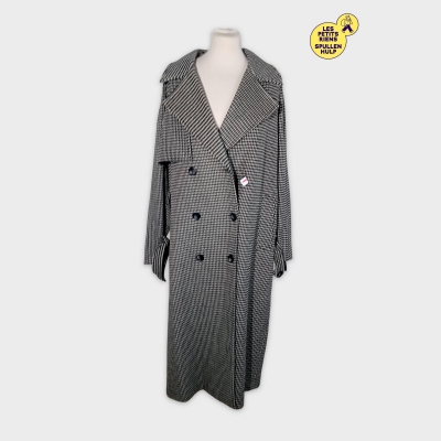 Manteau Louise Pied-de-poule XL 42 Élégant Chic Femme