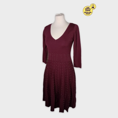 Robe Bordeaux Moulante Pedro Del Hierro Taille S