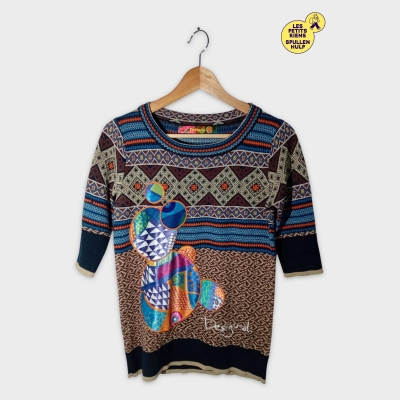 Pull Desigual Motifs Géométriques Colorés M