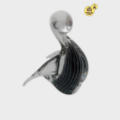 Sculpture Cygne En Verre De Murano Élégante Décorative