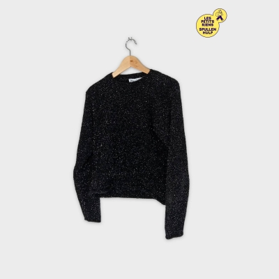 Pull Zara Noir Métallisé M