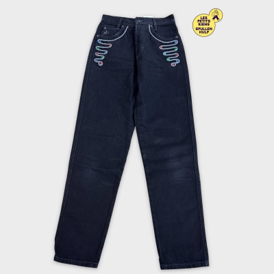 👖 Jean Rocco barocco L noir avec décorations colorées 🛒