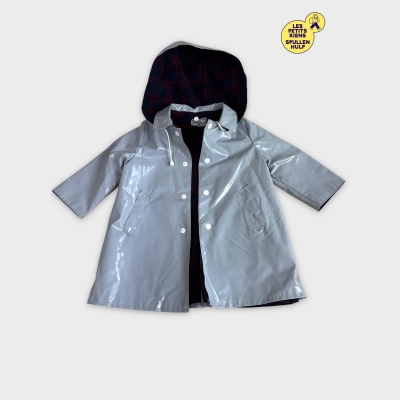 Manteau de pluie Scelling 10 ans gris vintage 