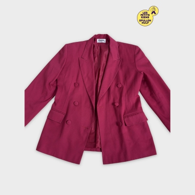 Blazer Pinkie vintage rose fuchsia à double boutonnage 🛒