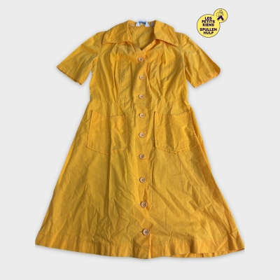 Robe boutonnée jaune 🛒