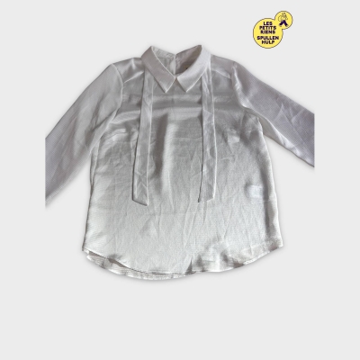 Chemisier Blanc à Manches Longues 🛒