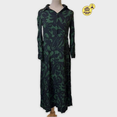 Robe Zara verte et noire à motifs 👗
