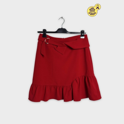 Jupe rouge Symbiose collection à volants 💃