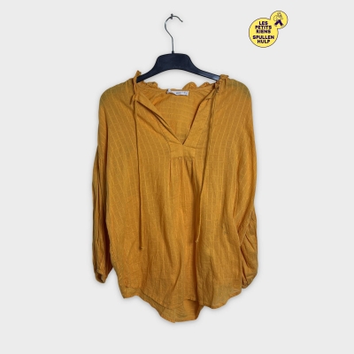Chemisier Mng jaune moutarde à manches longues 🛒