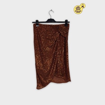 Jupe Crayon Cuivre Pailletée 🛒