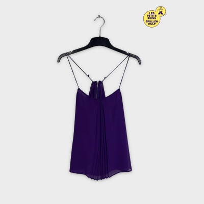 Blouse Zara violette à fines bretelles 💜