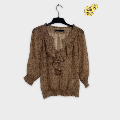 Chemisier Zara à pois marron 🛒