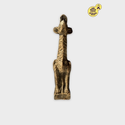 Statuette Décorative Chien 🐶 Bois Sculpté Vintage