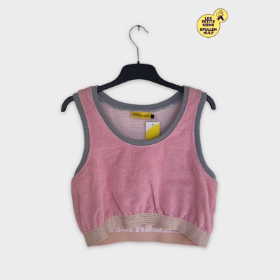 Débardeur rose en tissu éponge 🛒