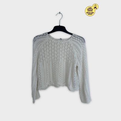Gilet ajouré crème Only 🛒