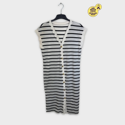 Robe Rayée Boutonnée H&m 