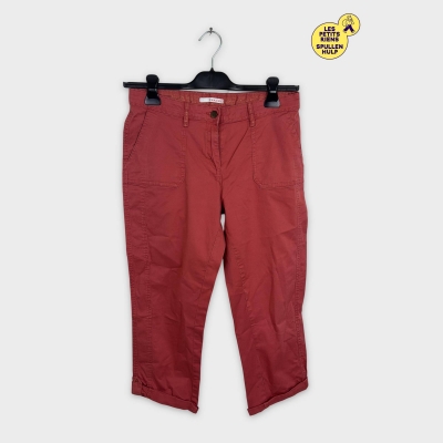 Pantalon chino rouge brique Camaïeu 