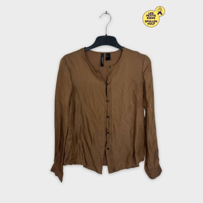 Chemisier marron Mango 