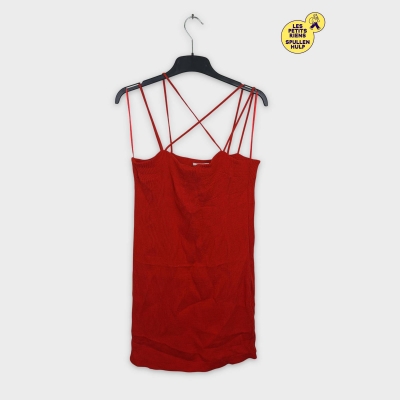 Robe rouge H&m à bretelles 🛒