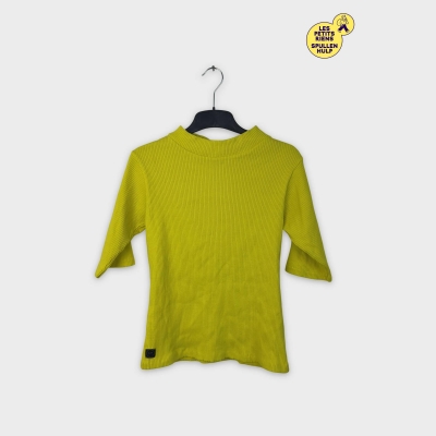 T-shirt côtelé jaune J&joy M 🍋