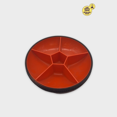 Plateau Apéritif Rotatif Orange et Noir 🥨