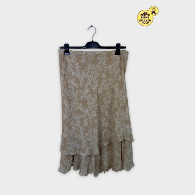 Jupe beige à fleurs Deborah collection xxxl 🌼